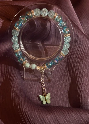 Aqua Glow Butterfly Charm Bracelet, brand: by mahii, condition: New with tags, £10.00, £11.20 includes Buyer Protection