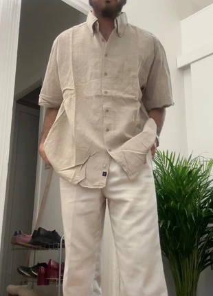 Chemise manche courte L/41/42 crème écrue 100% coton unie, brand: Vintage Dressing, condition: Very good, size: L, €10.00, €11.20 includes Buyer Protection Pro