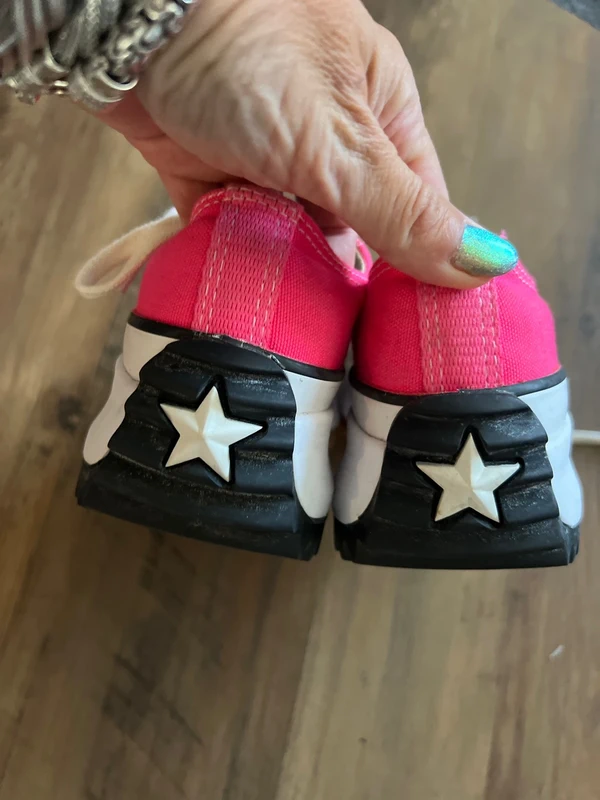 Converse fushia compensées pointure 37 - photo numéro 3