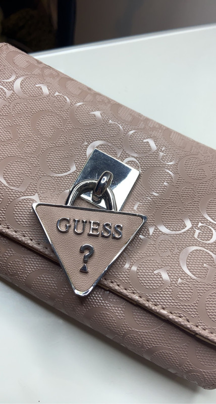 Light pink guess clearance purse