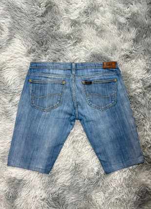 Short en jean denim skinny Homme Lee Bleu Taille W31 (équivalent FR 41) Coupe ajustée, merk: Lee, staat: Heel goed, maat: M, € 7,99, € 9,09 inclusief Kopersbescherming Pro