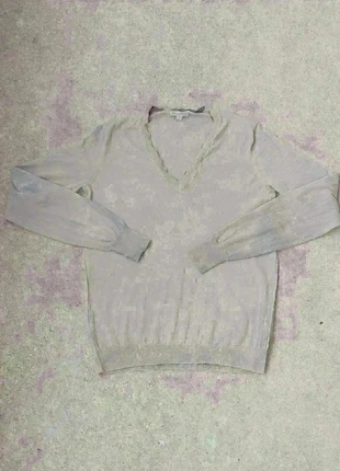 Pull Burberry Brit L – Classique Écru avec Col à Motif Iconique, marque: Burberry Brit, état: Bon état, taille: L, 24,00 €, 25,90 € Protection acheteurs incluse