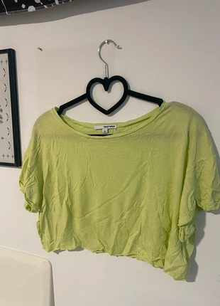 Oversized Neon Winter pop bright green crop top, marke: Tally Weijl, zustand: Sehr gut, größe: XS / 34 / 6, 6,00 €, 7,00 € inklusive Vinted-Käuferschutz