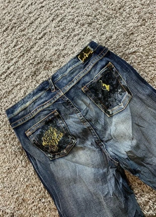 Jean Baby Phat Broderie Y2K coupe évasé taille Xl flare - 2000s femme style miss me B331, merk: Baby Phat, staat: Heel goed, maat: XL / 42 / 14, € 30,00, € 32,20 inclusief Kopersbescherming Pro