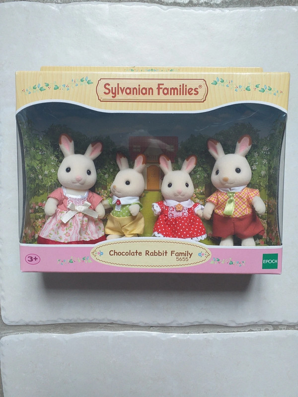 Boîte famille lapin chocolat sylvanian families