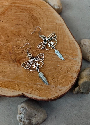 Boucles d'oreilles papillon witchy, marca: Hippie, estado: Muito bom, €7.99, €9.09 inclui Proteção do Comprador Pro