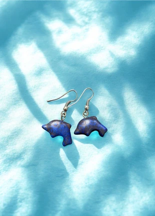 Delphin Ohrringe Edelstein Lapis Lazuli neu, marke: Sonstiges, zustand: Neu, 12,00 €, 13,30 € inklusive Vinted-Käuferschutz