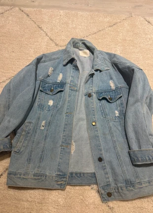 Ripped Denim Jacket, brand: other, condition: Good, size: M / 10, £15.00, £16.45 includes Buyer Protection