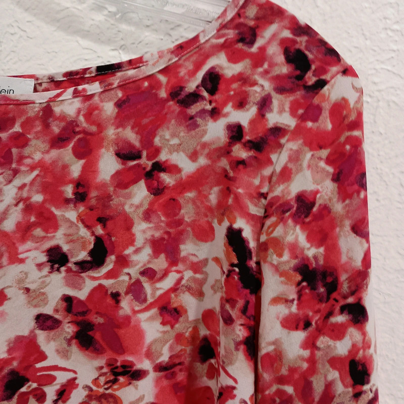 Calvin Klein Pink Floral Blouse 2