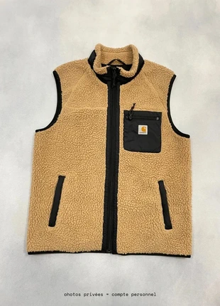 Veste Polaire sans manches Carhartt wip Beige Sherpa Prentis Liner Vest - Taille S #1064, brand: Carhartt, condition: Very good, size: S, €99.00, €104.65 includes Buyer Protection Pro