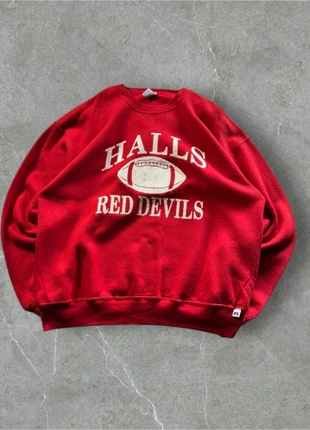 Sweat Crewnek Russel Athletic USA vintage rouge – Taille XL Oversize (Unisexe), marque: Russel Athletic, état: Très bon état, taille: XL, 27,00 €, 29,05 € Protection acheteurs (Pro) incluse
