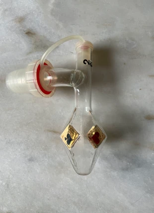 Dose à alcool en verre 2 CL imprimé vintage, marque: Vintage, état: Très bon état, 10,00 €, 11,20 € Protection acheteurs (Pro) incluse