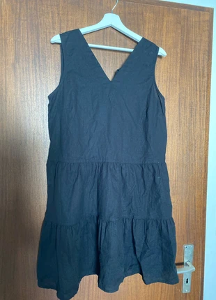 Schwarzes Leinenkleid, merk: Esmara, staat: Nieuw zonder prijskaartje, maat: XL / 42 / 14, € 2,50, € 3,33 inclusief Kopersbescherming