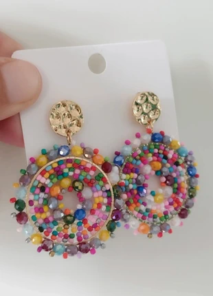 Boucles d'oreilles perles tissées, marque: Fait Main, état: Neuf avec étiquette, 6,90 €, 7,95 € Protection acheteurs incluse