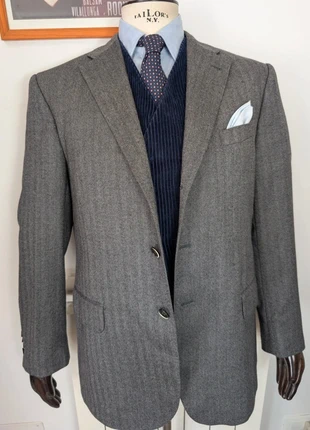 Angelico Made in Italy 4 saison Chevron veste homme size 54 Men's Jacket, marque: Angelico, état: Neuf sans étiquette, taille: 54, 40,00 €, 42,70 € Protection acheteurs incluse