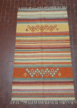 Kilim Reversibile In Cotone Lavabile in lavatrice 150x90 CM (Galleriafarah1970), marke: GalleriaFarah1970, zustand: Sehr gut, 59,00 €, 62,65 € beinhaltet Vinted-Käuferschutz Pro
