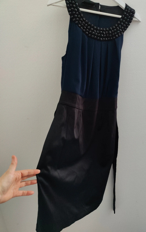 Blauw zwart jurkje Frans Molenaar 5