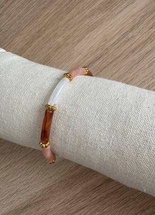 Bracelet tubes incurvés acrylique – 18 cm, brand: sans marque, condizioni: Nuovo senza cartellino, €5.49, €6.46 include la Protezione acquisti