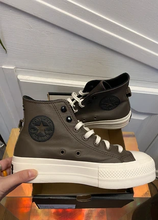 Converse marron brown platform plateforme compensées cuir leather sapatilhas baskets zapatillas 37,5, marque: Converse, état: Neuf avec étiquette, taille: 37.5, 55,00 €, 58,45 € Protection acheteurs (Pro) incluse