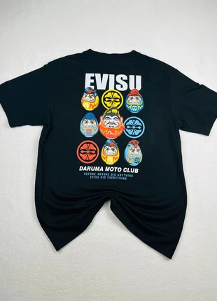T Shirt Evisu Daruma Moto Club Coton Noir Multicolore Oversize Japan Style Y2K - Taille L, marke: Evisu, zustand: Sehr gut, größe: L, 64,90 €, 68,85 € beinhaltet Vinted-Käuferschutz Pro