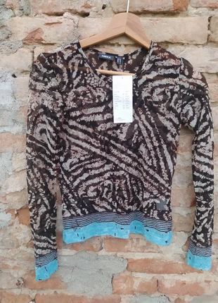 Mesh top vintage y2k Blusa Pull jumper manches longues long sleeves haut, marca: Vintage Dressing, estado: Nuevo con etiquetas, tamaño: XXS / 32 / 4, 15,00 €, 16,45 € Protección al comprador incluida