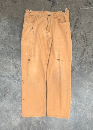 Pants Carhartt Workwear Chino Splatter Distressed Brown Size 32x32, marca: Carhartt, estado: Muito bom, tamanho: PT 42 | W32, €35.00, €37.45 inclui Proteção do Comprador