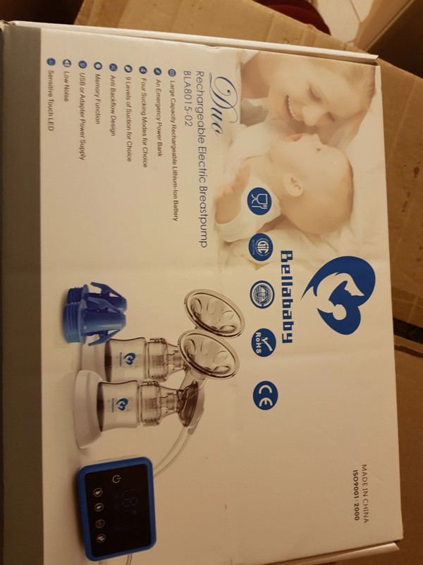 Bellababy Duo Rechargeable Electric Breast Pump BLA8015-02 New