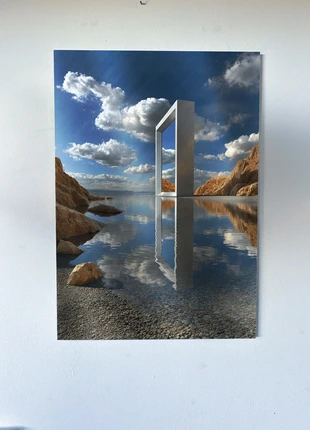 Poster métallique 30cm x 42cm Porte Abstrait + aimant mural fourni., brand: Unique, condition: Very good, €28.85, €30.99 includes Buyer Protection Pro