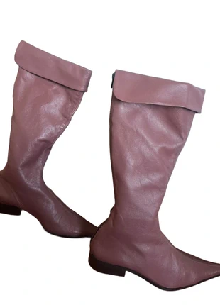 High Knee Boots Pointed Toe Leather Effect Taupe Size 40 Zip, marca: Vintage Dressing, estado: Muy bueno, tamaño: 40, 20,00 €, 21,70 € Protección al comprador incluida