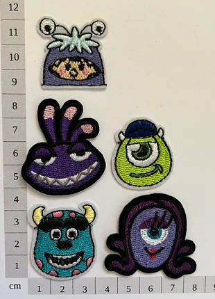 5 patch teste Sully Mike Boo Celia Randall Boggs Monsters & Co cartone animato toppa termoadesiva, marca: Disney × Pixar, estado: Muito bom, tamanho: Tamanho único, €10.00, €11.20 inclui Proteção do Comprador Pro