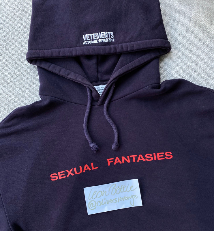 vetements sexual fantasies パーカー S | www.sgh.com.co