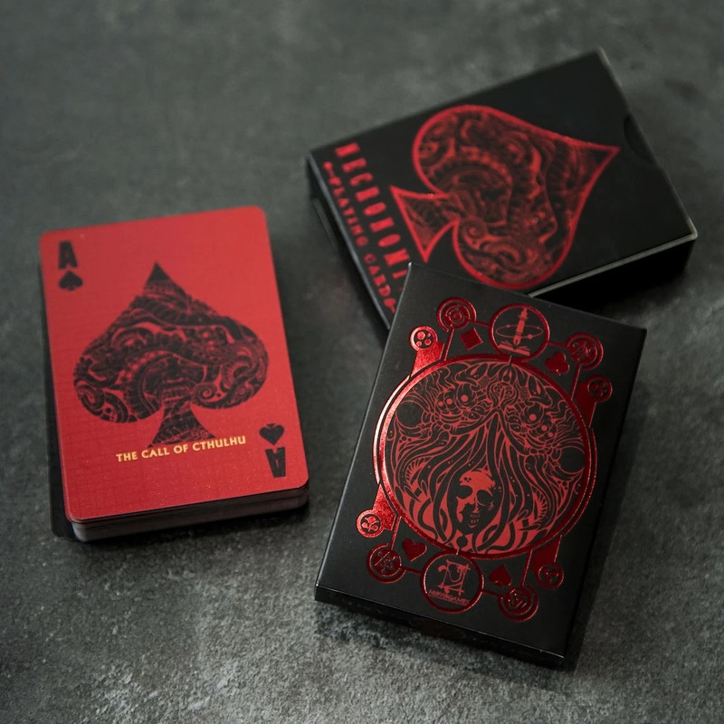 Lovecraft A-K Red V2 Necronomicon Cthulhu Mythos Playing Cards - Carte da Gioco - Nuovo New 5