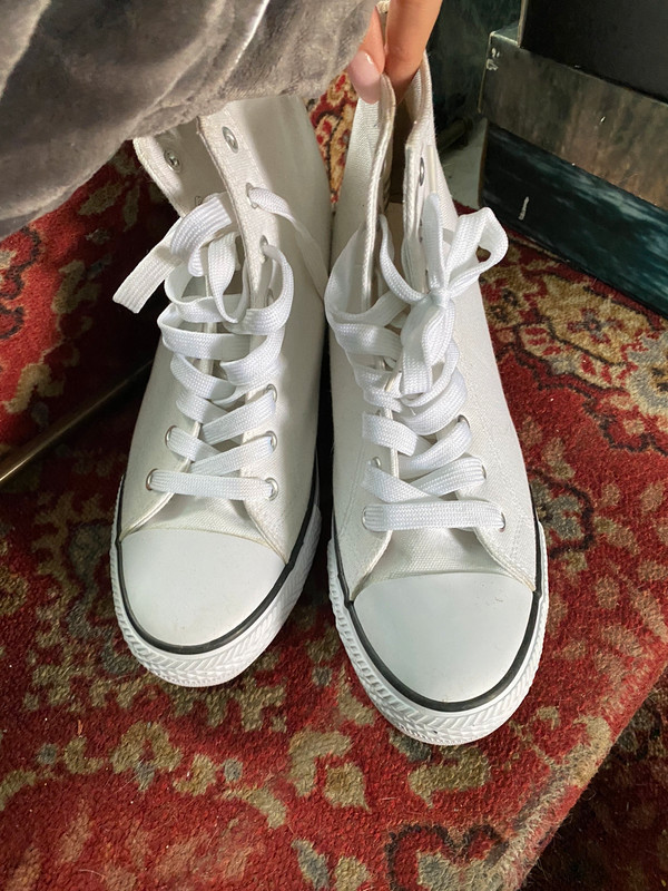 Converse bianche con tacco interno sales