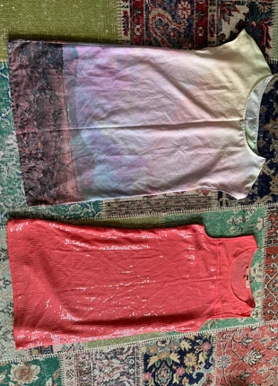 Orange coctaildress with flitters and purple dress, brand: Next, condizioni: Nuovo senza cartellino, taglia: M / IT 42 / EU 38, €13.00, €14.35 include la Protezione acquisti