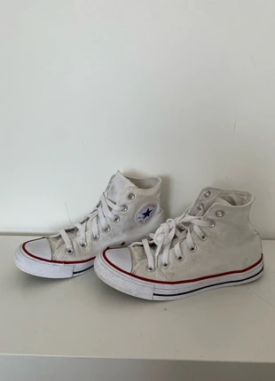 Chaussures Converse blanches taille 38, brand: Converse, condition: Satisfactory, size: 37.5, €10.00, €11.20 includes Buyer Protection