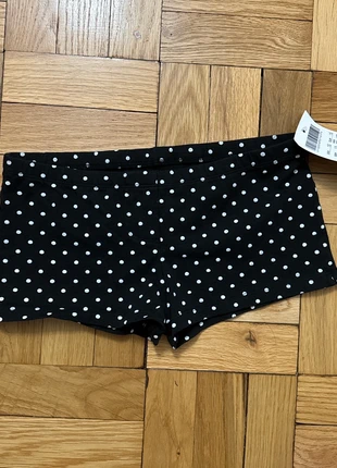 Brandy black polka dot shorts, brand: Brandy Melville, condition: New with tags, size: One size, $18.00, $19.60 includes Buyer Protection