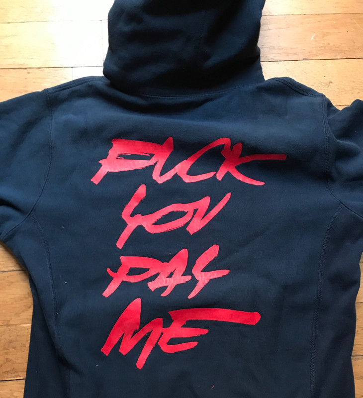 Supreme & Futura sweat shirt « Fuck you pay me » size M | Vinted