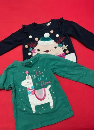 Girls long sleeve top and jumper size 2-4 years, brand: George, condition: Very good, size: 24-36 months / 92 cm, £1.00, £1.38 includes Buyer Protection