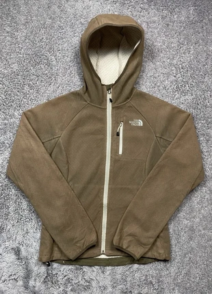 Veste à capuche the north face marron clair / beige logo brodé blanc #99, marca: The North Face, estado: Muito bom, tamanho: S / 36 / 8, €45.00, €47.95 inclui Proteção do Comprador