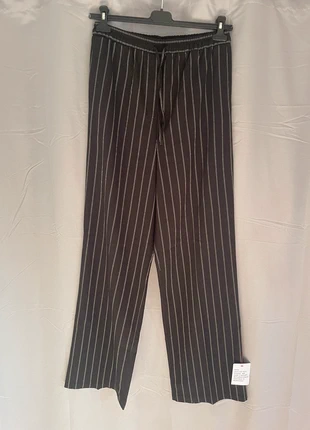 Pantalon léger été noir à rayures ASOS Tall 38, marque: ASOS, état: Neuf avec étiquette, taille: M / 38 / 10, 15,00 €, 16,45 € Protection acheteurs incluse