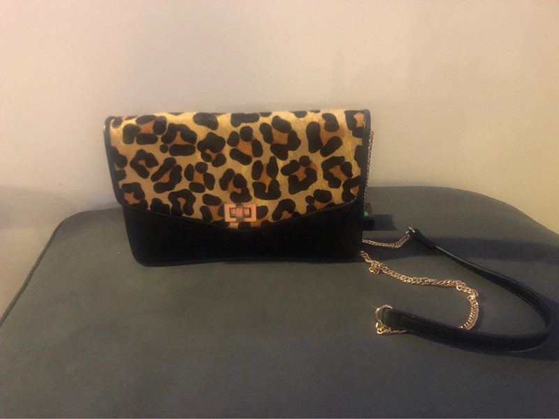 Faith leopard print discount bag