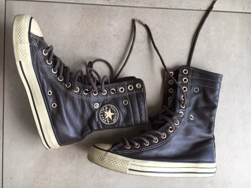 Converse cuir best sale prix