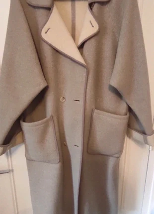 Manteau long de laine réversible fourni avec deux ceintures, marque: Wetherall, état: Très bon état, taille: XL / 42 / 14, 58,00 €, 61,60 € Protection acheteurs incluse