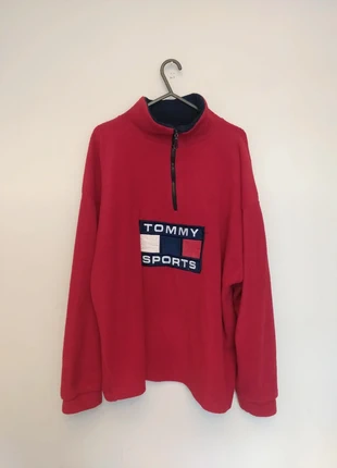 Vintage Red Tommy Hilfiger Fleece, brand: Tommy Hilfiger, condition: Very good, size: M, £20.00, £21.70 includes Buyer Protection