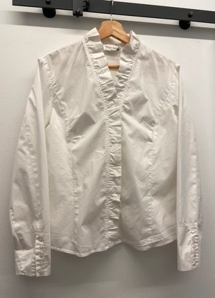 Vintage cotton ruffled collar chemise, état: Très bon état, taille: L / 40 / 12, 22,00 €, 23,80 € Protection acheteurs incluse