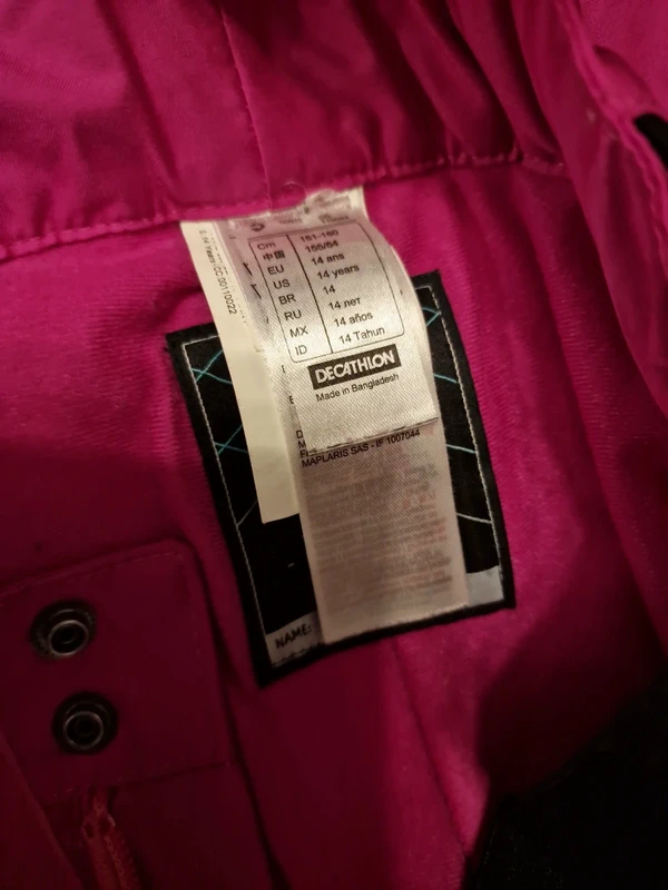 Pantalon de ski decathlon rose 14 ans - photo numéro 5