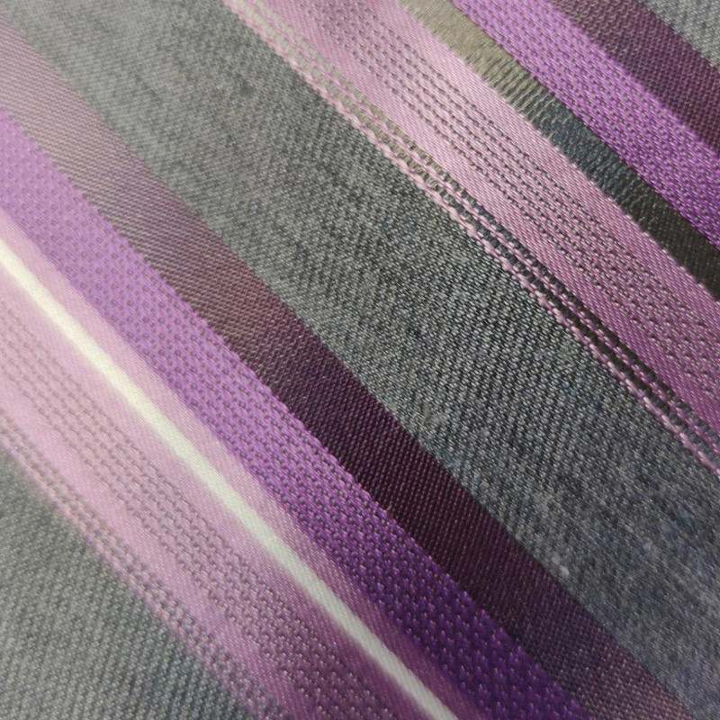 Nwot Van Heusen Purple And Grey Stripe Tie 3