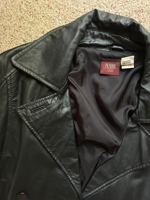 Vintage leather coat 3