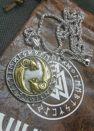 Collier viking fenrir runes bijoux nordique , état: Très bon état, 19,00 €, 20,65 € Protection acheteurs (Pro) incluse