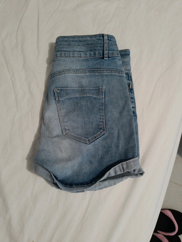 Short en jean taille haute 3